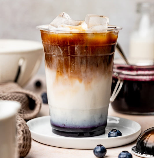 Iced Blueberry Latte 16 oz
